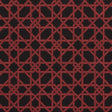 Schumacher Le Maroc Épinglé Black And Red Fabric - Eade's Wallpaper