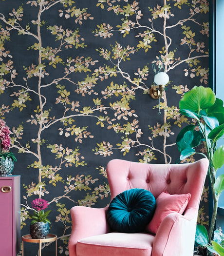 Galerie Blooming Garden Floral Blue Wallpaper 8322