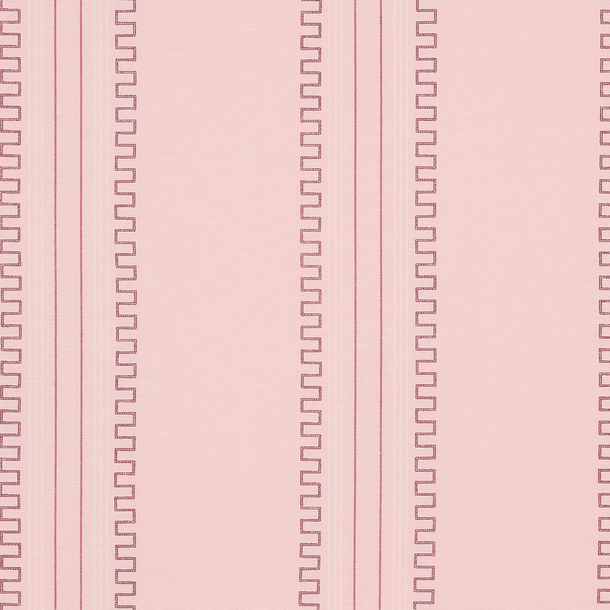 Schumacher Greco Stripe Pink Fabric
