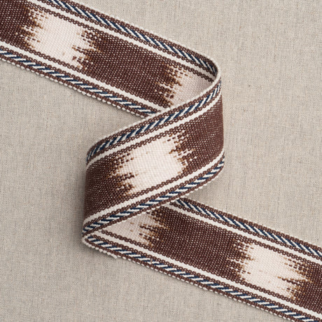 Schumacher 83244 BANYAN TAPE NARROW in BROWN Trim - PERENNIA
