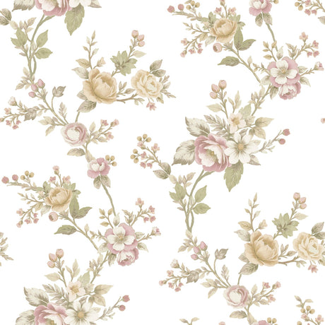 Galerie Blooming Garden Floral Beige Wallpaper 8325