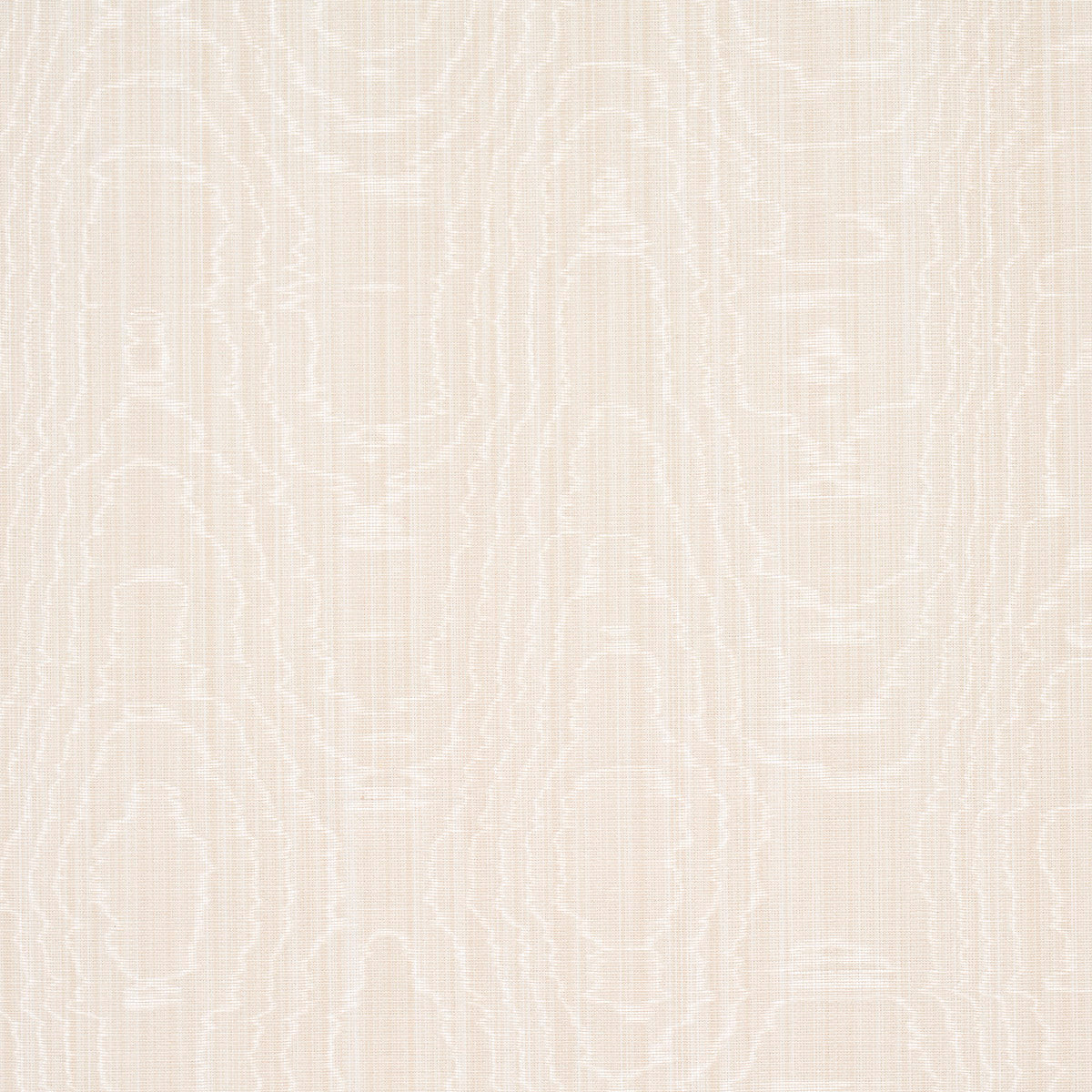 Schumacher Beau Cotton Linen Moiré Oyster Fabric