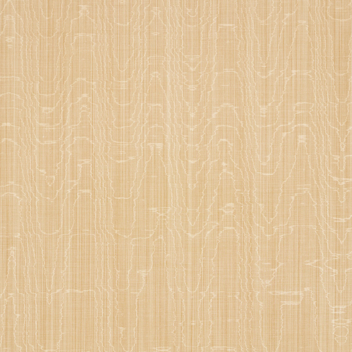 Schumacher Beau Cotton Linen Moiré Soft Gold Fabric