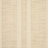 Schumacher Simon Wool Linen Stripe Natural Fabric - Eade's Wallpaper