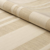 Schumacher Simon Wool Linen Stripe Natural Fabric - Eade's Wallpaper