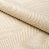 Schumacher Milo Wool Herringbone Natural Fabric - Eade's Wallpaper