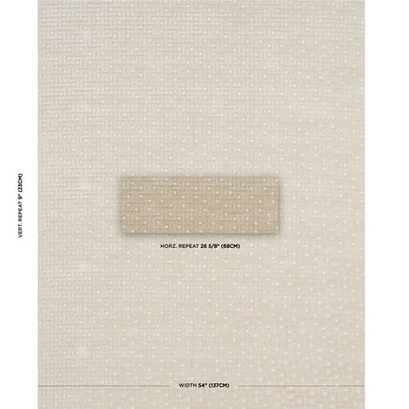 Schumacher Lalano Linen Velvet Natural Fabric
