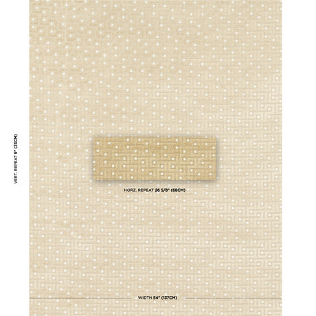 Schumacher Lalano Linen Velvet Gold Patina Fabric