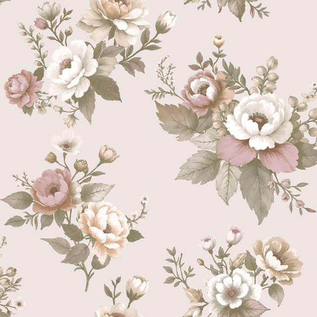 Galerie Blooming Garden Floral Pink Wallpaper 8330