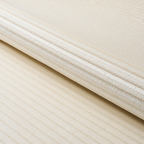 Schumacher Petite Channeled Velvet Ivory Fabric - Eade's Wallpaper