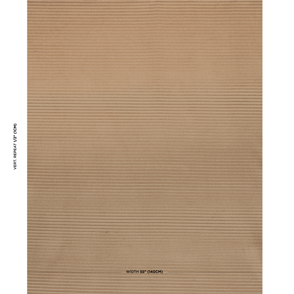 Schumacher Petite Channeled Velvet Camel Fabric - Eade's Wallpaper
