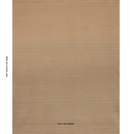 Schumacher Petite Channeled Velvet Camel Fabric - Eade's Wallpaper