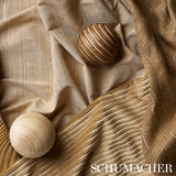 Schumacher Petite Channeled Velvet Camel Fabric - Eade's Wallpaper