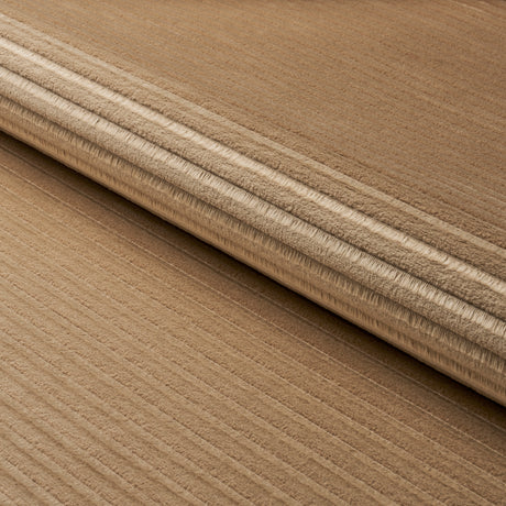 Schumacher Petite Channeled Velvet Camel Fabric - Eade's Wallpaper