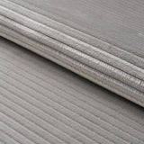 Schumacher Petite Channeled Velvet Otter Grey Fabric - Eade's Wallpaper