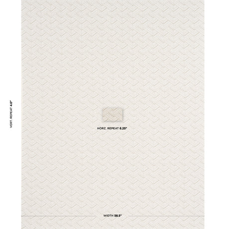 Schumacher Minna Heavyweight Linen Ivory Fabric - Eade's Wallpaper