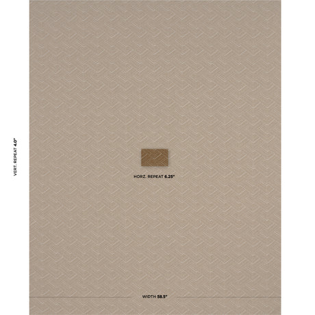 Schumacher Minna Heavyweight Linen Bronze Fabric - Eade's Wallpaper