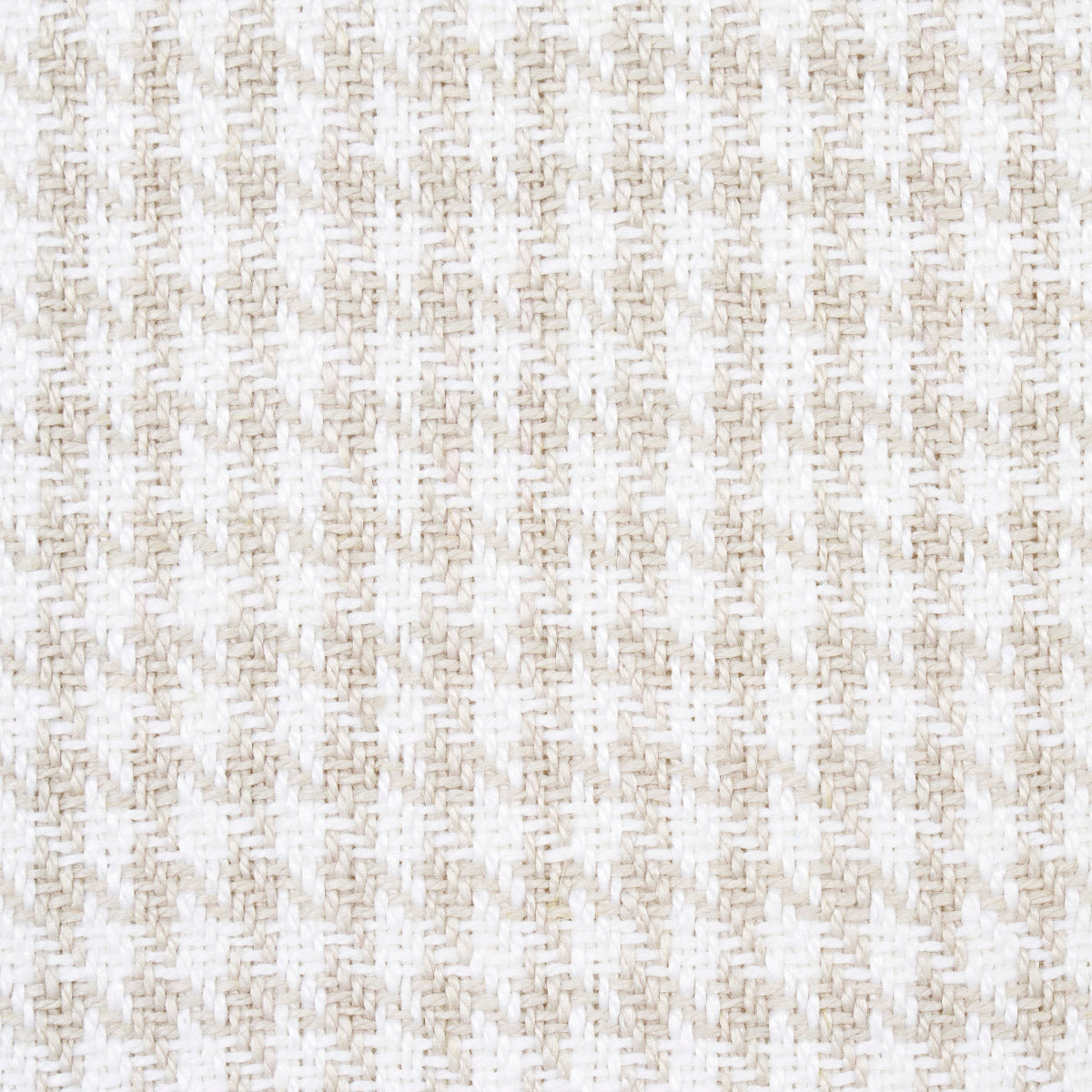 Schumacher Lotti Linen Houndstooth Grey Fabric - Eade's Wallpaper