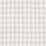 Schumacher Lotti Linen Houndstooth Grey Fabric - Eade's Wallpaper