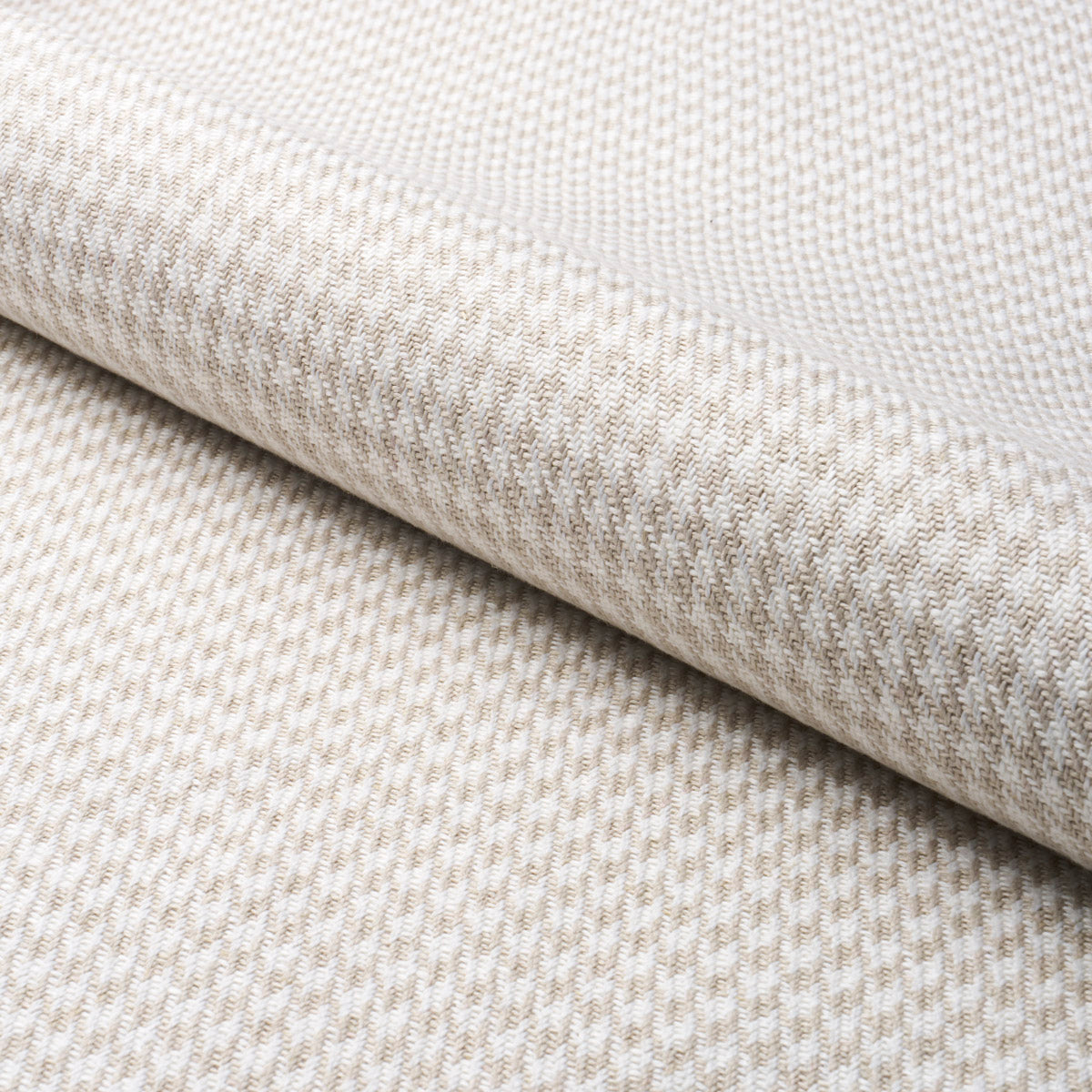 Schumacher Lotti Linen Houndstooth Grey Fabric - Eade's Wallpaper