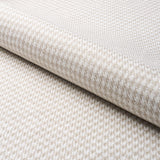 Schumacher Lotti Linen Houndstooth Grey Fabric - Eade's Wallpaper