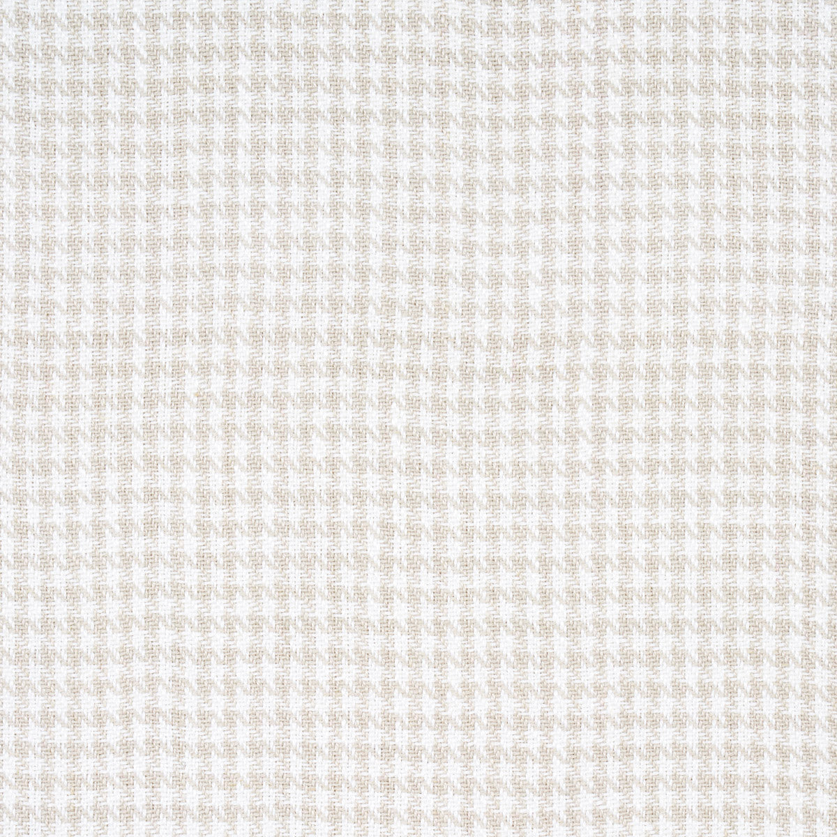 Schumacher Lotti Linen Houndstooth Grey Fabric - Eade's Wallpaper