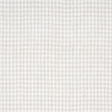 Schumacher Lotti Linen Houndstooth Grey Fabric - Eade's Wallpaper