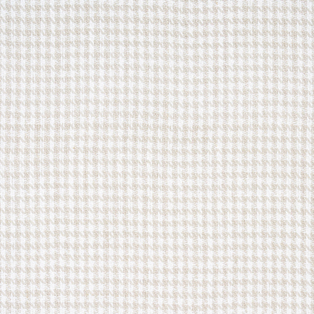 Schumacher Lotti Linen Houndstooth Grey Fabric - Eade's Wallpaper