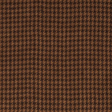 Schumacher Lotti Linen Houndstooth Brown Fabric - Eade's Wallpaper