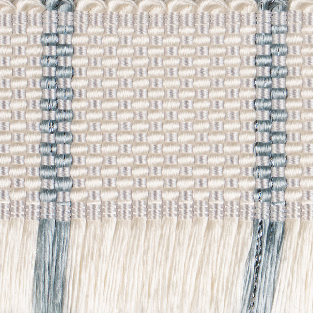 Schumacher 83372 FRANCES SILK FRINGE in MINERAL Trim - PATTE