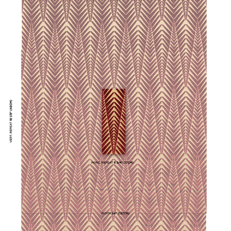 Schumacher Zebra Velvet Gold Plum Fabric - Eade's Wallpaper