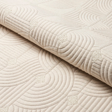 Schumacher Monterey Matelassé Birch Fabric - Eade's Wallpaper