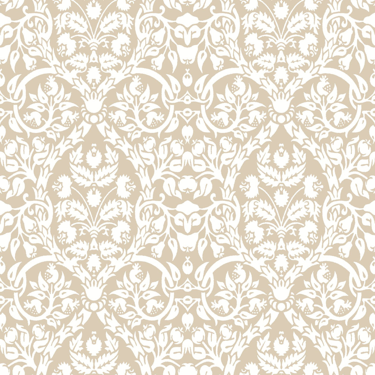 Galerie Blooming Garden Damask Beige Wallpaper 8346