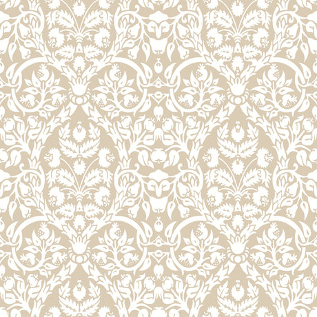 Galerie Blooming Garden Damask Beige Wallpaper 8346