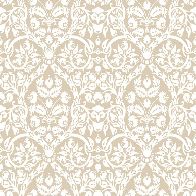 Galerie Blooming Garden Damask Beige Wallpaper 8346