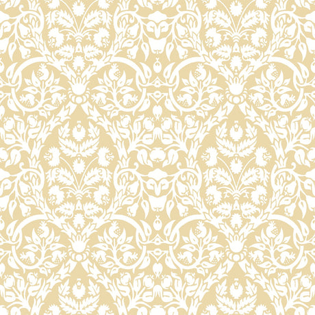 Galerie Blooming Garden Damask Yellow Wallpaper 8347