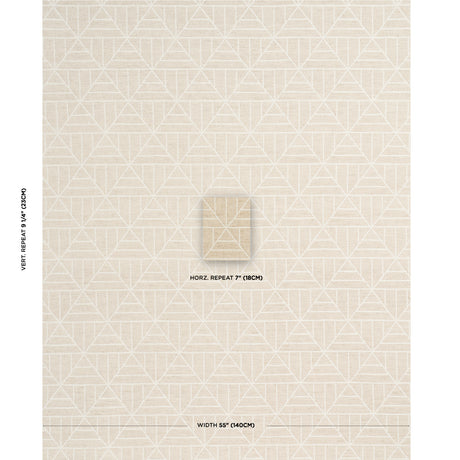 Schumacher Payne Jute Fabric - Eade's Wallpaper