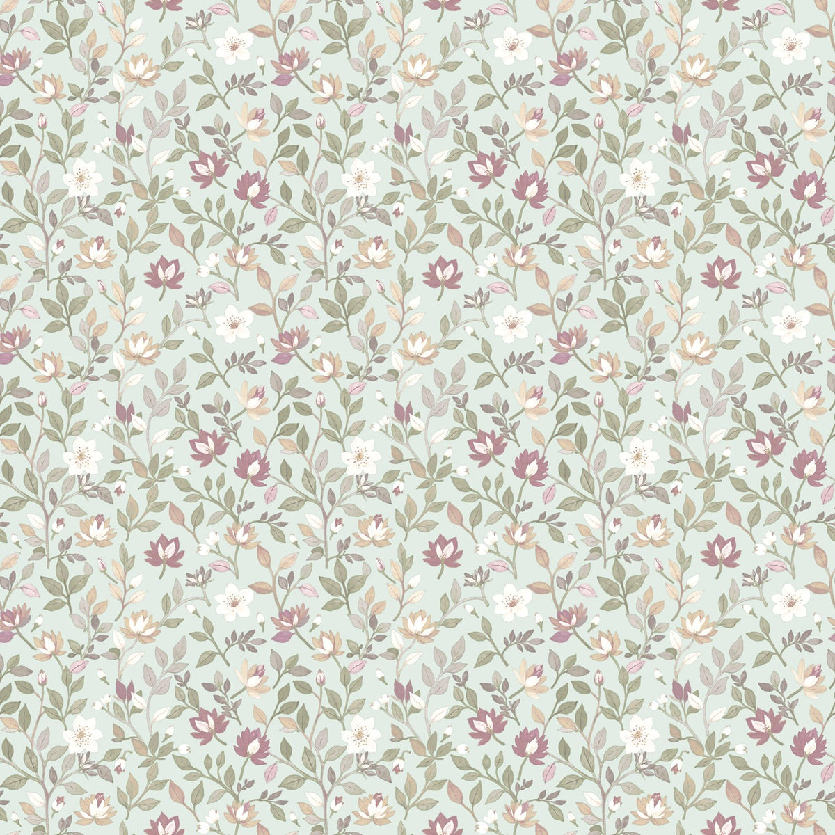 Galerie Blooming Garden Floral Green Wallpaper 8352