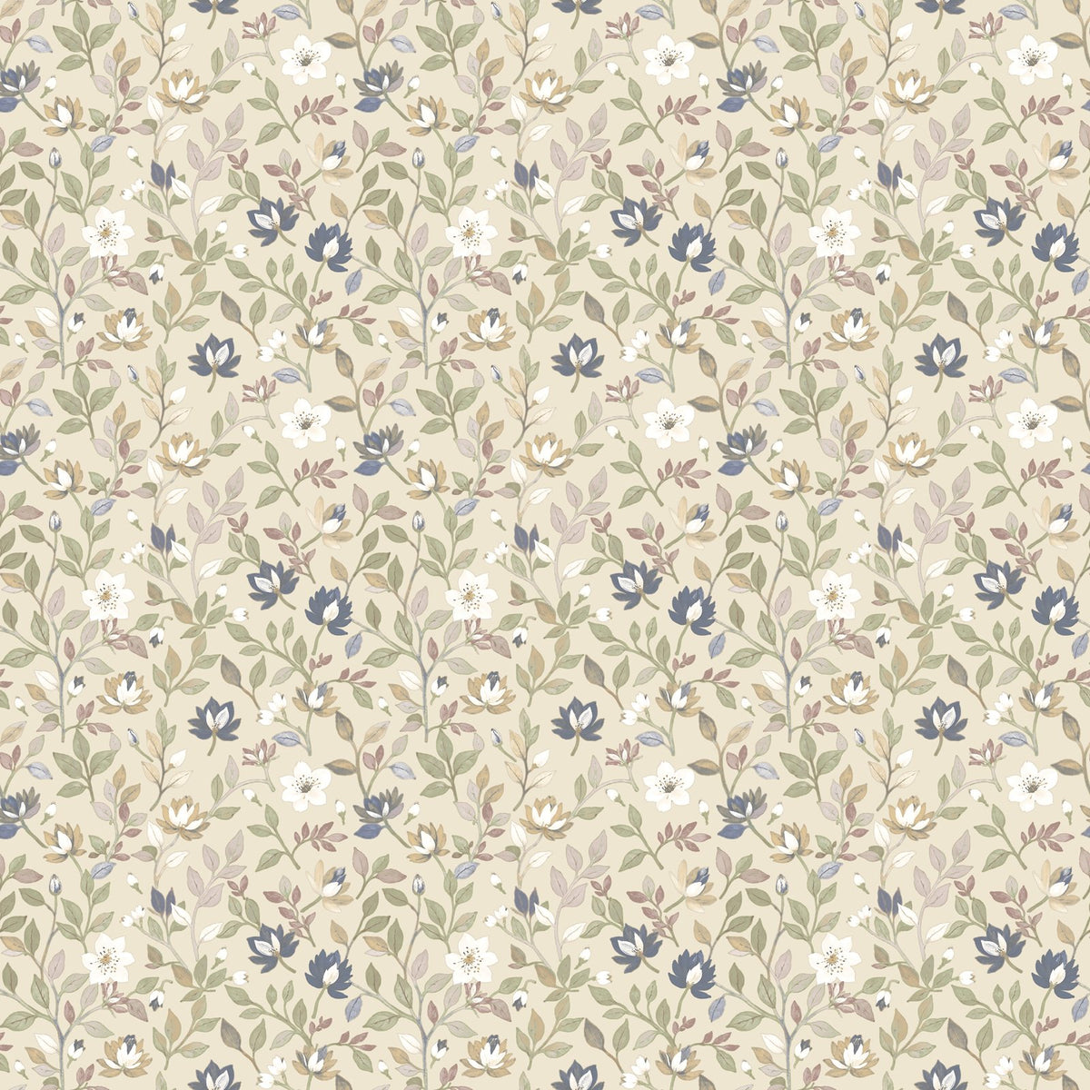 Galerie Blooming Garden Floral Beige Wallpaper 8353