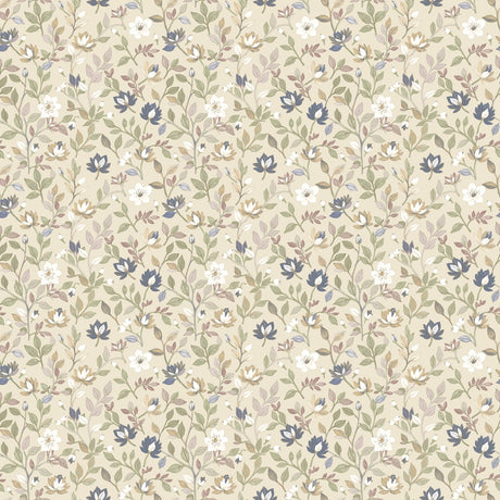 Galerie Blooming Garden Floral Beige Wallpaper 8353
