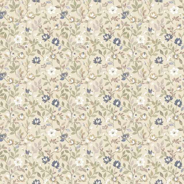 Galerie Blooming Garden Floral Beige Wallpaper 8353