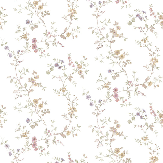 Galerie Blooming Garden Floral Beige Wallpaper 8355