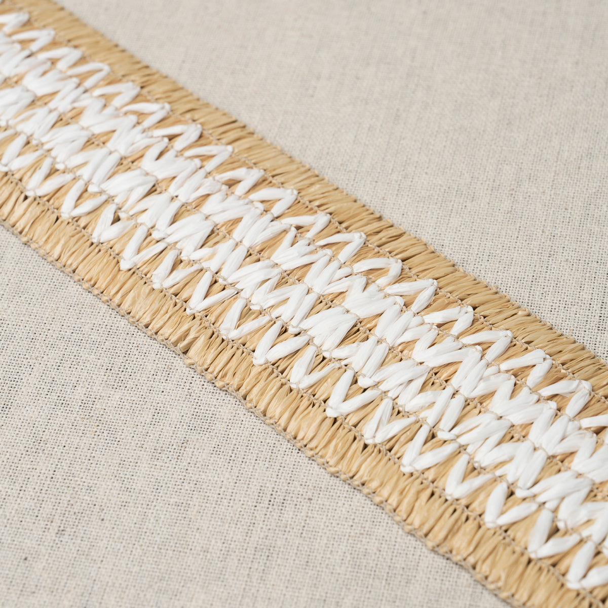 Schumacher 83550 RAPHIINAE TAPE in NATURAL Trim - MESA