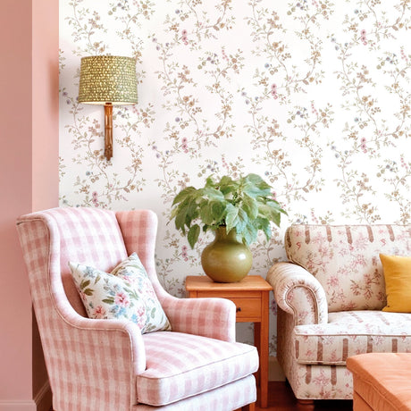 Galerie Blooming Garden Floral Beige Wallpaper 8355