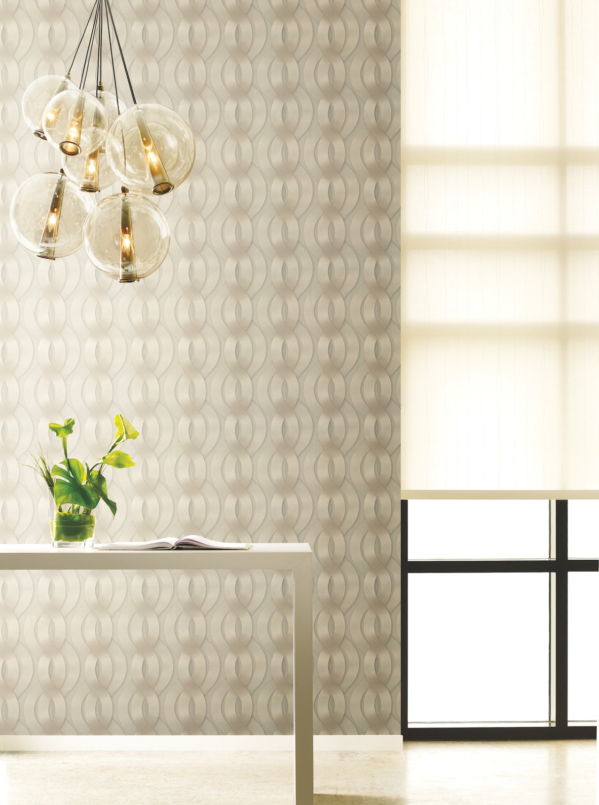 York 83607 Nexus Beige Metallic Wallpaper