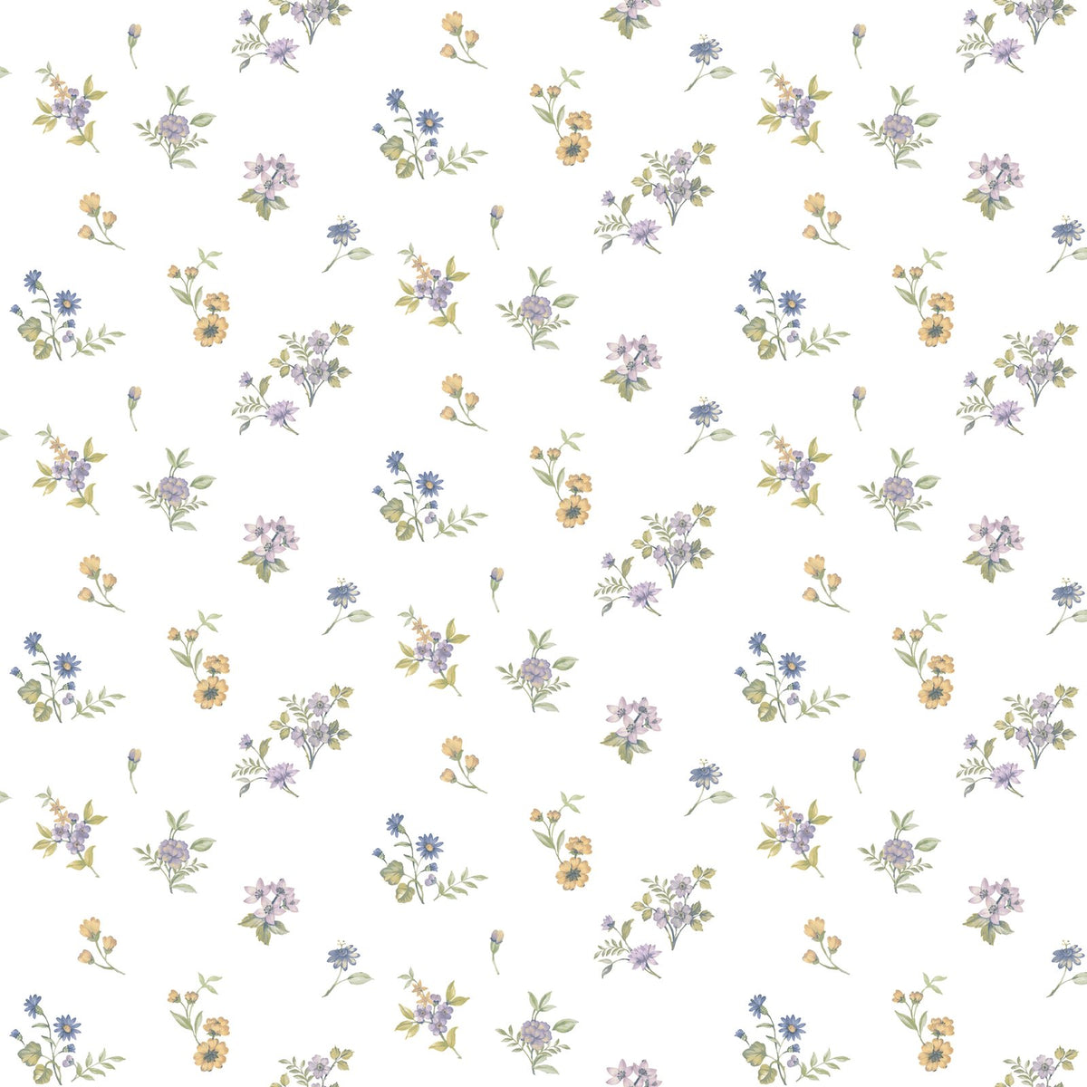 Galerie Blooming Garden Floral Blue Wallpaper 8361