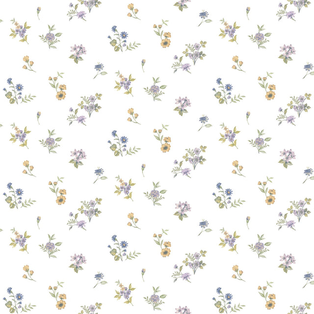 Galerie Blooming Garden Floral Blue Wallpaper 8361