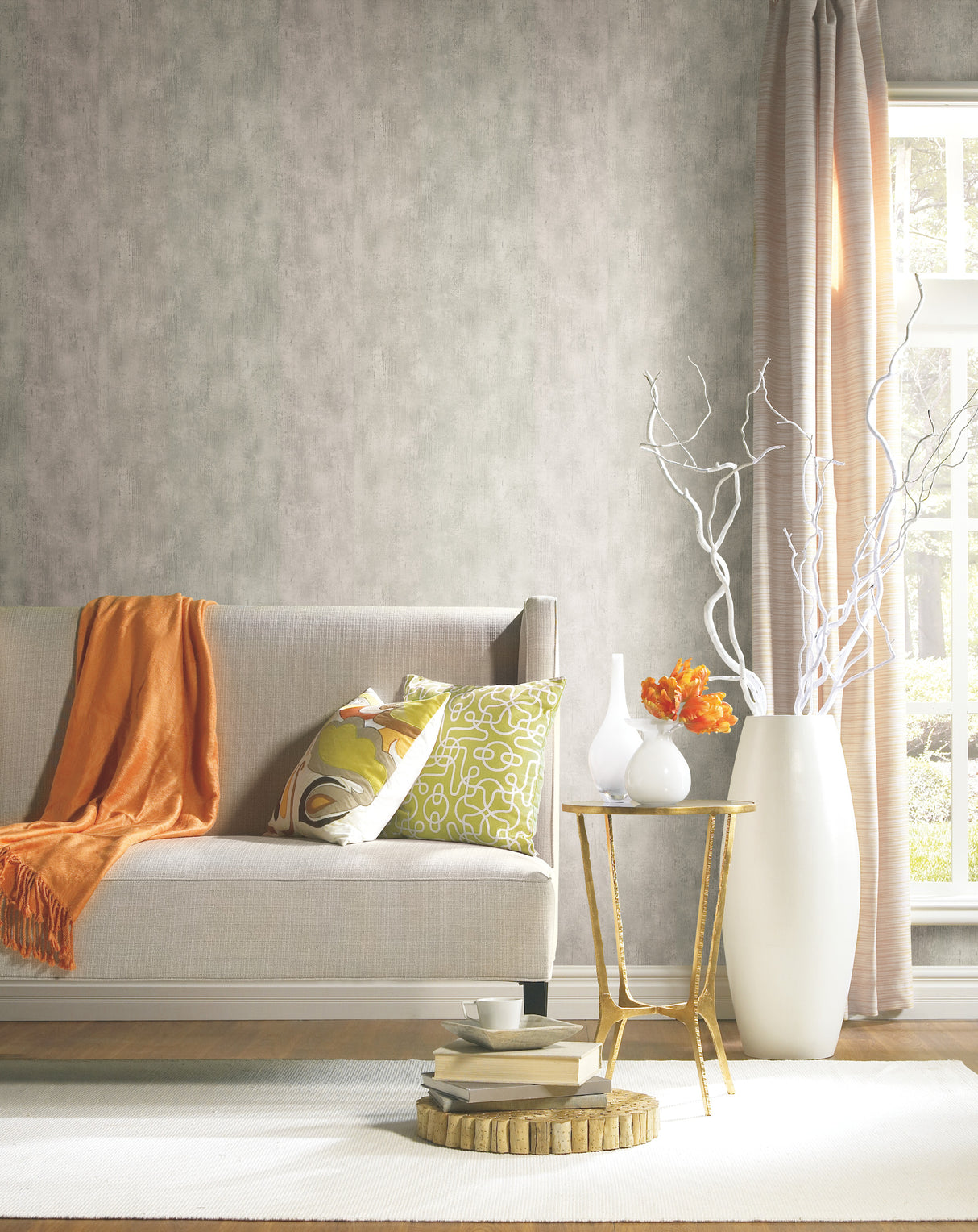 York 83626 Edifice Light Grey Wallpaper