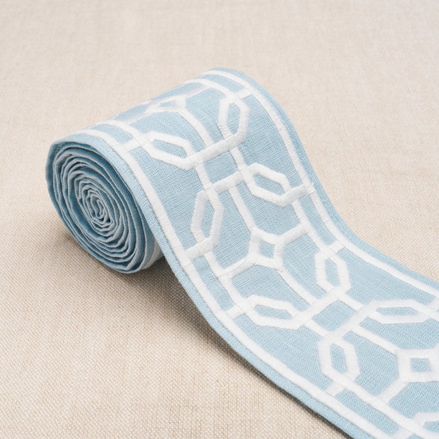 Schumacher 83650 GAZEBO TRELLIS TAPE in SKY Trim - STATEMENT