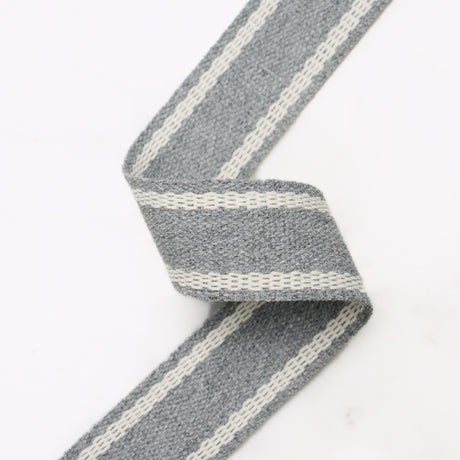 Schumacher 83671 SULLIVAN TAPE NARROW INDOOR/OUTDOOR in GREY